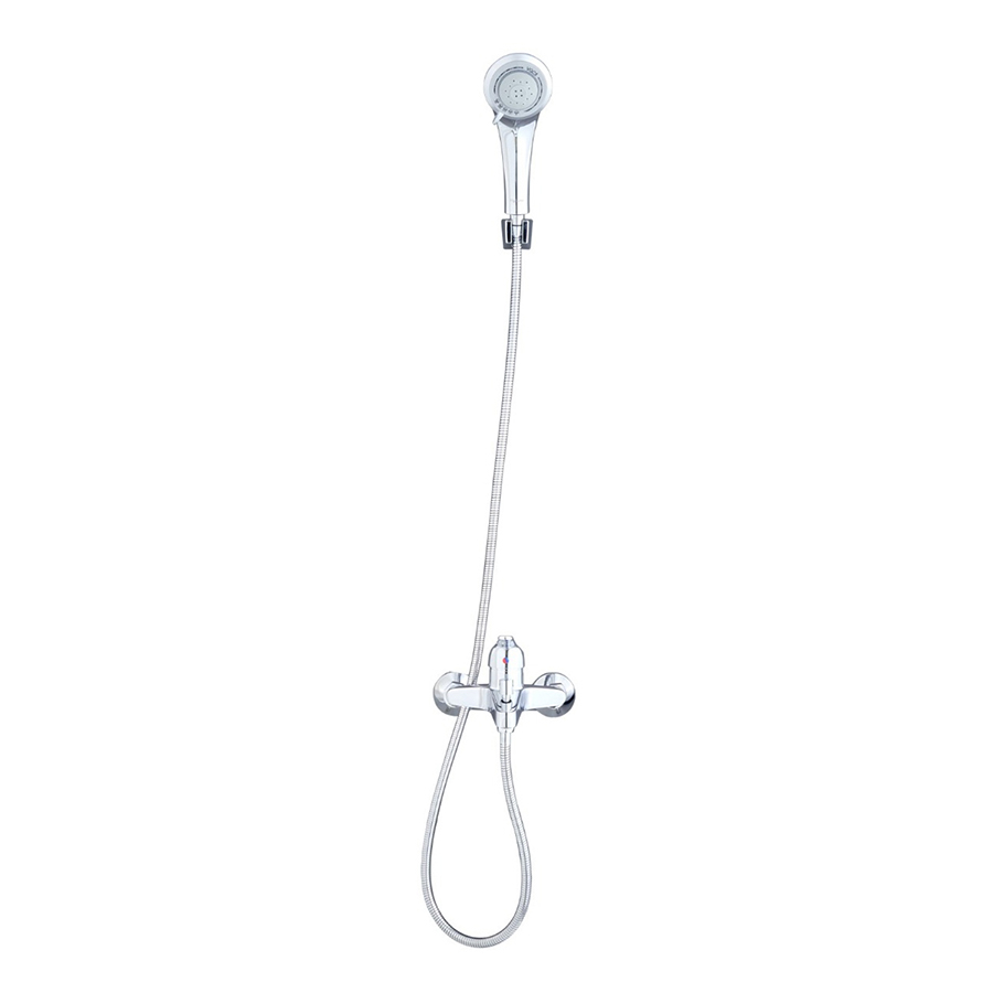 Sen tắm dây nóng lạnh Viglacera VG502, chất liệu đồng nguyên chất, mạ crom - niken, đầu vòi kết cấu dạng tổ ong - Hoa Sen Home - Hàng chính hãng