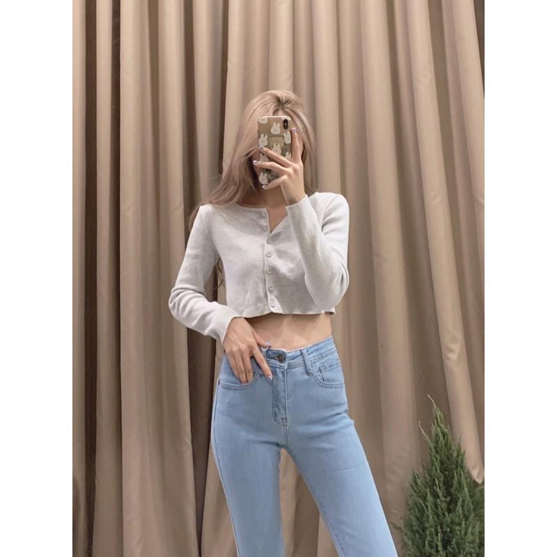 QUẦN JEANS SKINNY MÀU NHẠT 