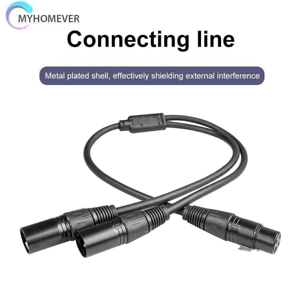 Cáp Chia 3 Pin XLR Sang XLR KéP HìNh Chữ Y 50cm - MàU Đen