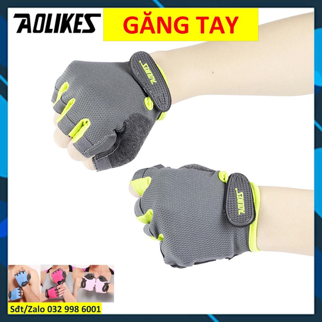 Găng tay thể thao Bao tay tập gym Găng tay gym nam nữ cao cấp chính hãng Aolikes có quấn cổ tay 112 113 110 yeah