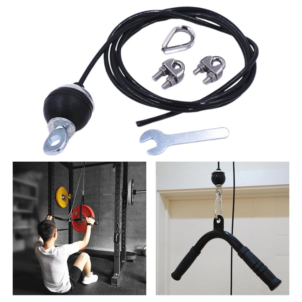 2 Dây nâng tải thể dục tự làm cáp ròng rọc tập luyện thể thao Lifting Load Fitness DIY Pulley