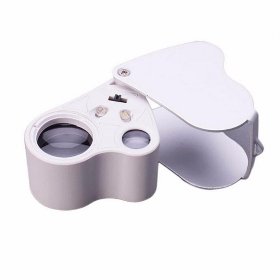 Kính lúp cầm tay sửa chữa 30x , 60x Có Đèn
