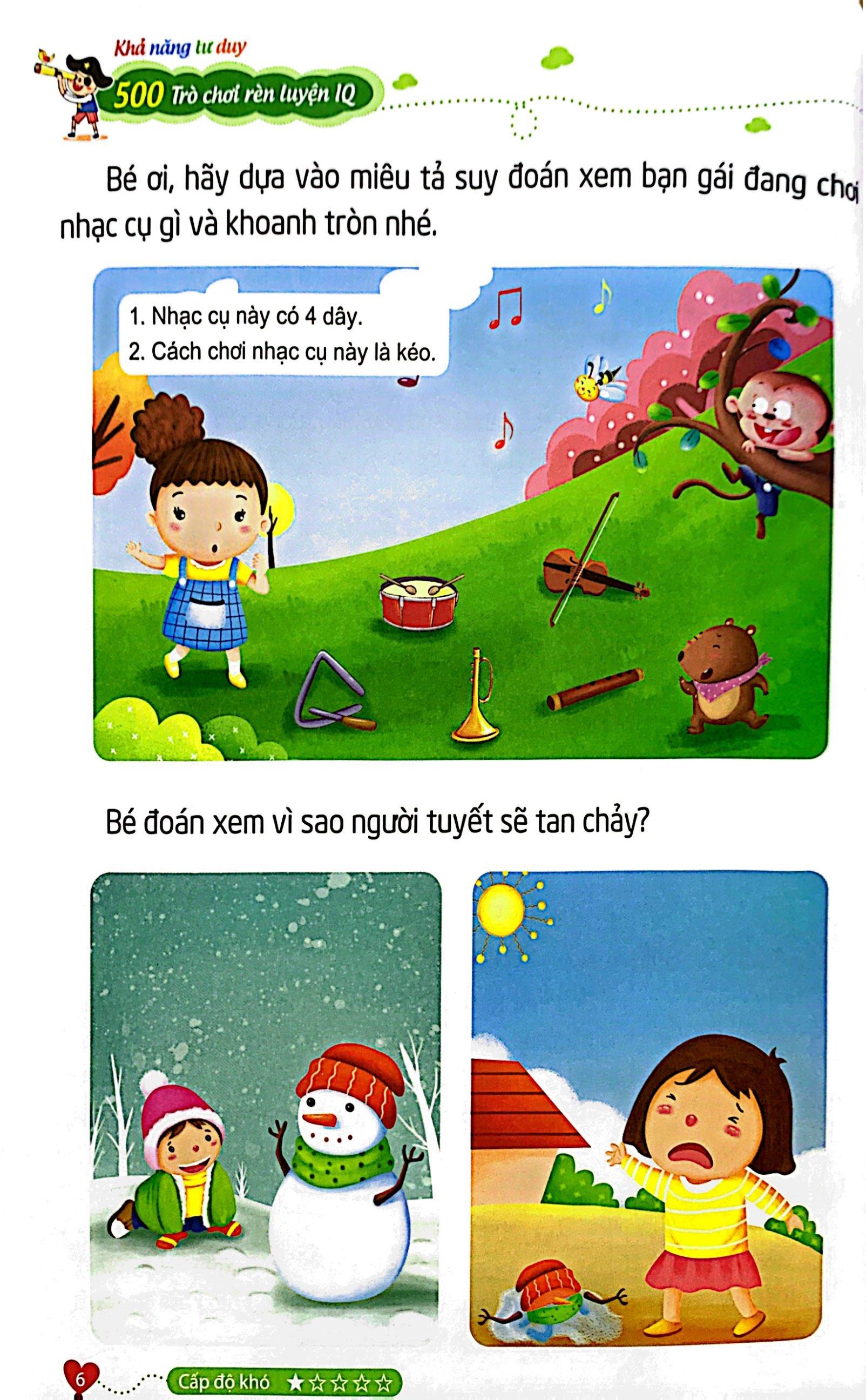 500 Trò Chơi Rèn Luyện IQ (4-10 Tuổi) - Khả Năng Tư Duy