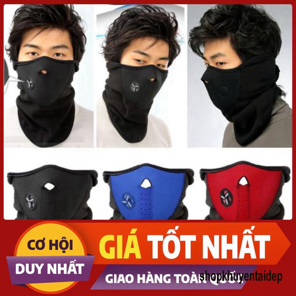 Khẩu trang ninja nửa mặt nam -Khẩu Trang Kiểu Dáng Ninja Dành Cho Dân Phượt