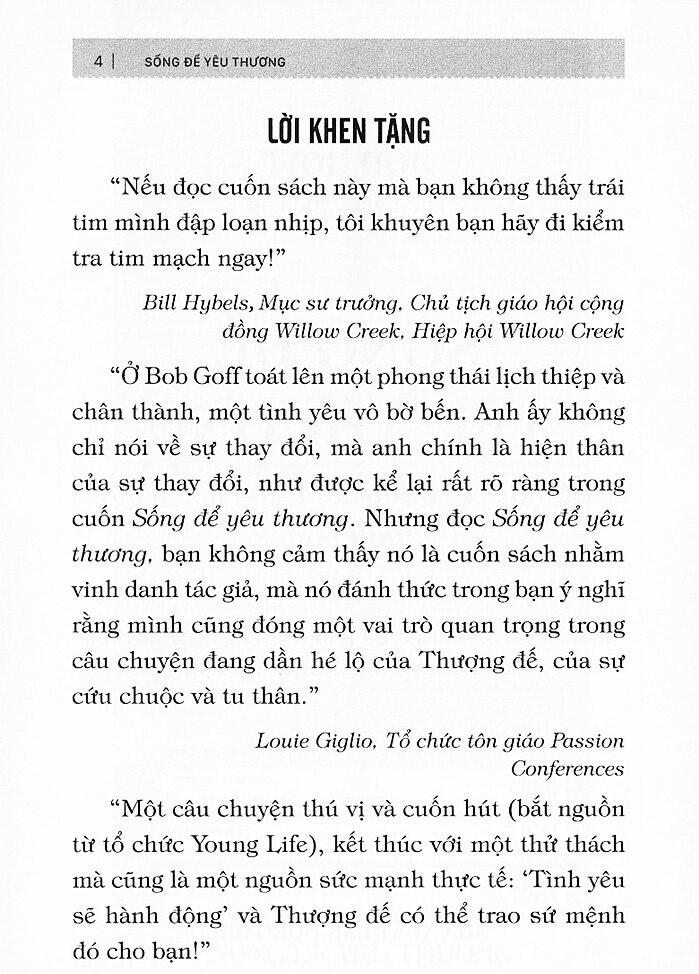 Sống Để Yêu Thương