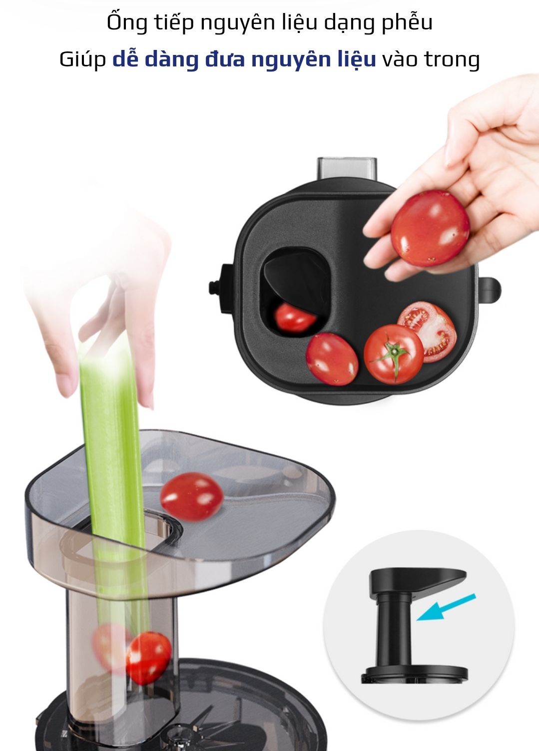 Máy Ép Chậm Olivo SJ210 Làm Kem, Ép Rau Củ Quả, Ép Đậu Nành 3 Trong 1, Ép Kiệt Bã 99% Thiết Kế Đột Phá, Dễ Dàng Vệ Sinh