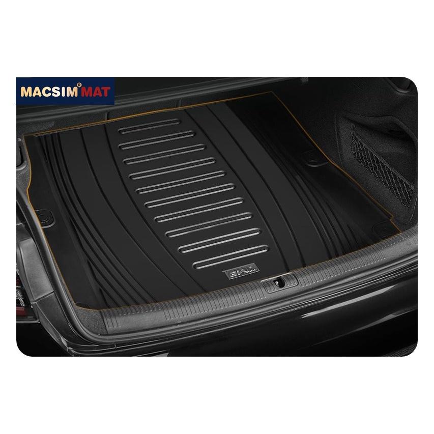 Thảm lót cốp xe ô tô Audi A4 2017+ nhãn hiệu Macsim 3W chất liệu TPE cao cấp màu đen