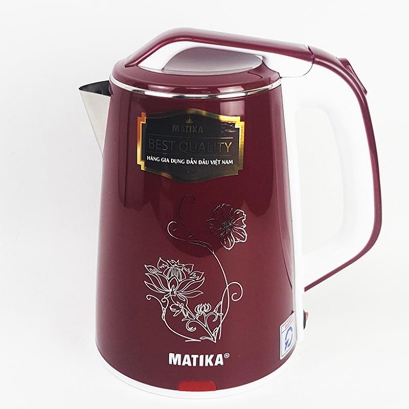 Ấm Siêu Tốc MATIKA 2.3L 1500W MTK-24 đỏ - Hàng Chính Hãng