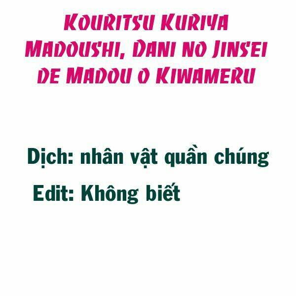 kouritsu kuriya madoushi, dani no jinsei de madou o kiwameru chapter 1 2