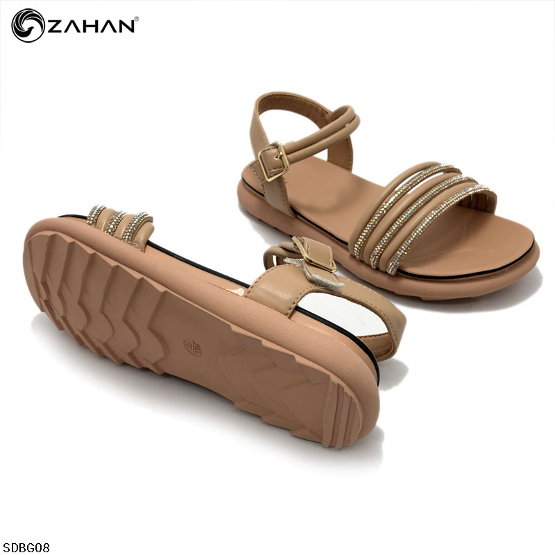 Sandal bé gái quai nhiều dây phối đá SDBG08