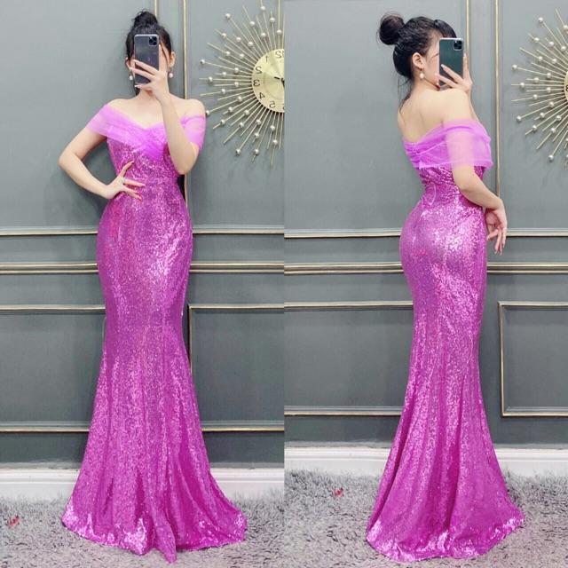 Đầm Maxi body kim sa phối lưới SANG TRỌNG CAO CẤP - MS56V - Size M/L đến 60kgMM MM