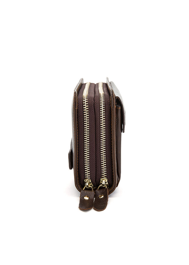 Clutch da thật - Ví cấm tay nam da bò BHM9069B