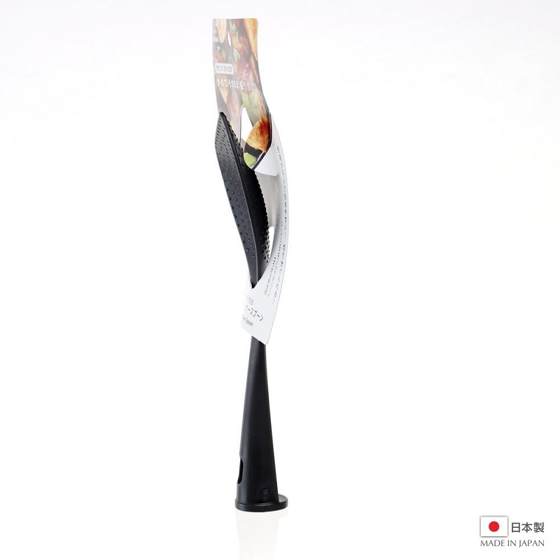 Muôi chiên đầu vát chống dính Echo Black 24cm - Hàng nội địa Nhật Bản, nhập khẩu chính hãng