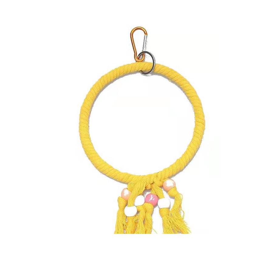 1 VÒNG TRÒN ĐƯỜNG KÍNH LỚN 20Cm QUẤN DÙ TREO CHO CHIM,VẸT ĐỨNG