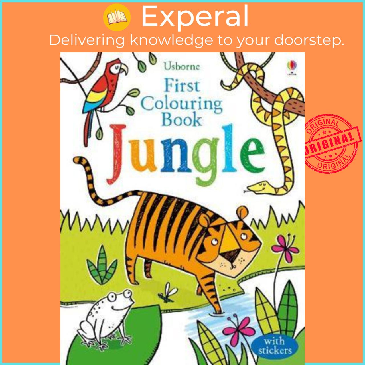 Sách - First Colouring Book Jungle by Alice Primmer Candice Whatmore (UK edition, paperback)