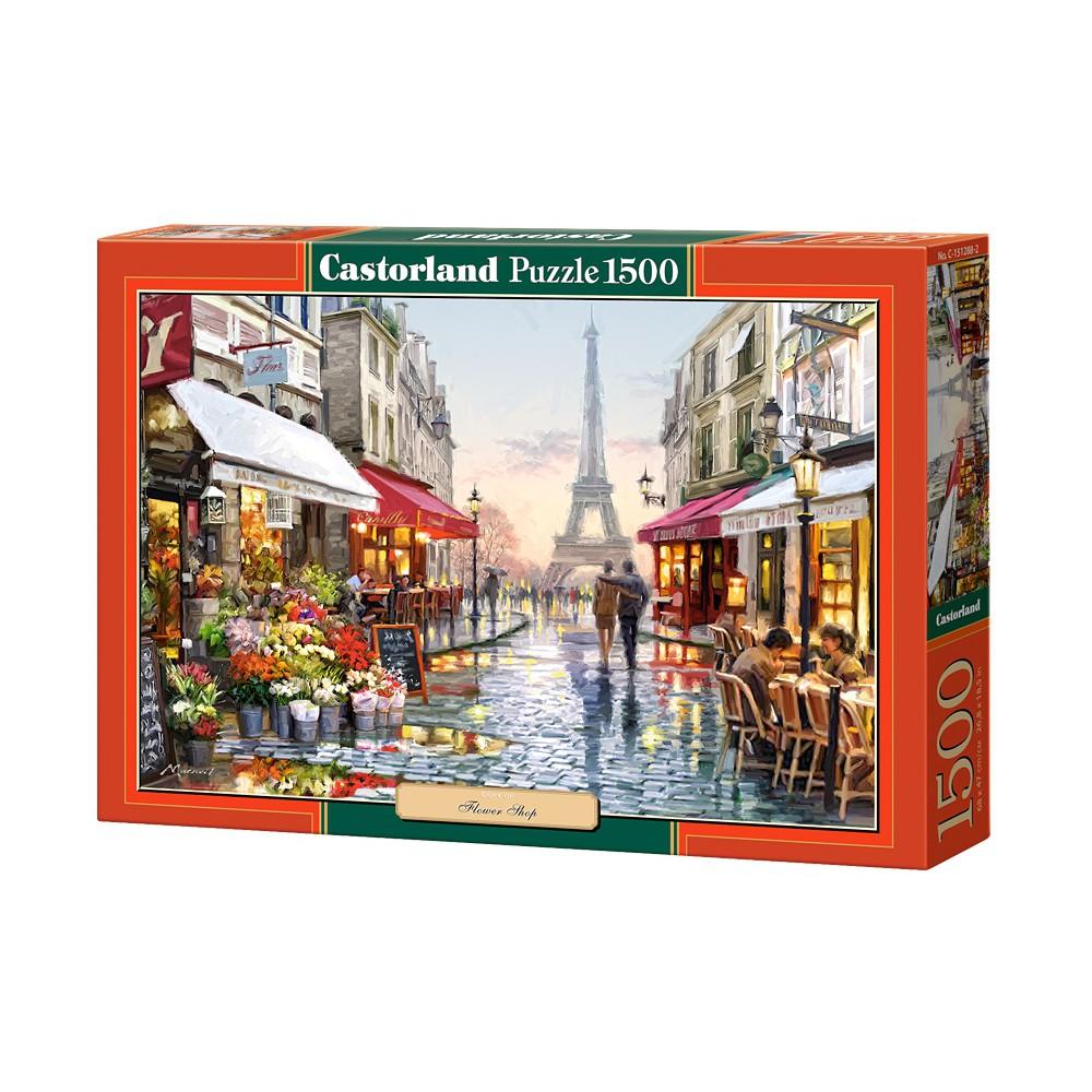 Xếp hình puzzle shop hoa ở Paris 1500 mảnh CASTORLAND C-151288
