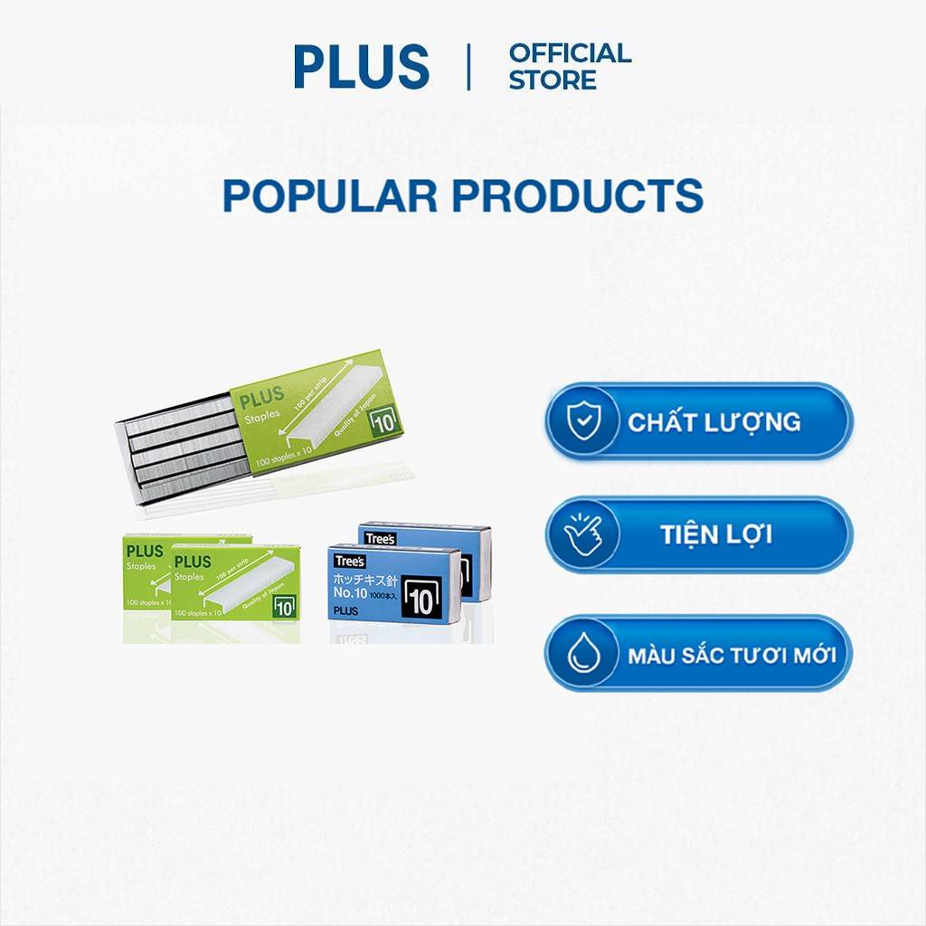 Combo 20 Hộp Kim Bấm Số 10 PLUS