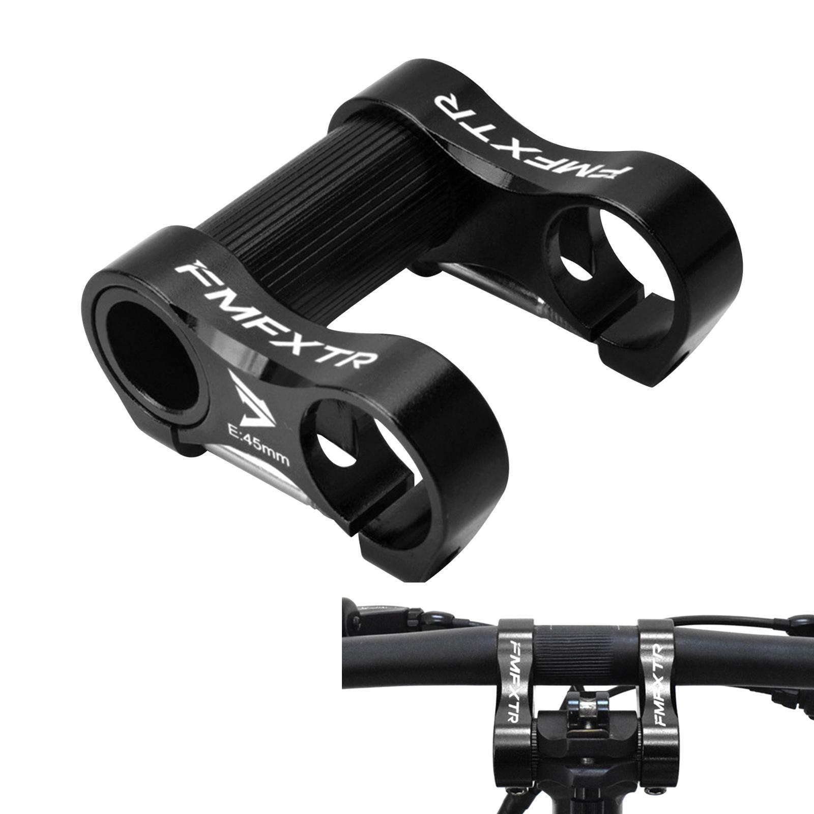 Folding Bike Double Stem Riser Handlebar Stem 25.4mm/1" for Folding Bike Black
