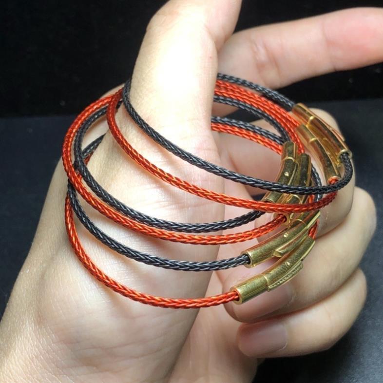 Dây Cáp Cứng Xịn Loại 1 - Làm vòng tay, mix charm - Màu đỏ và màu đen