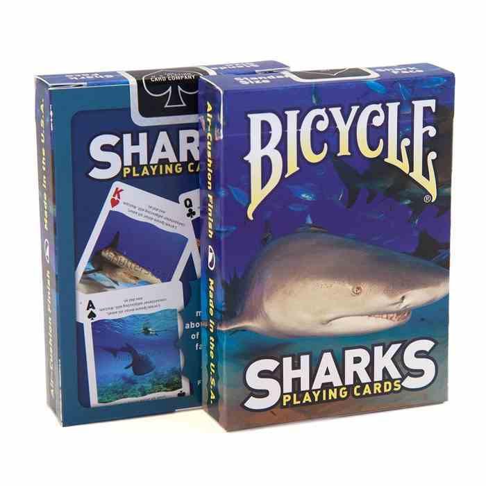 Bài ảo thuật : Bicycle Sharks Playing Cards  S6 in 1