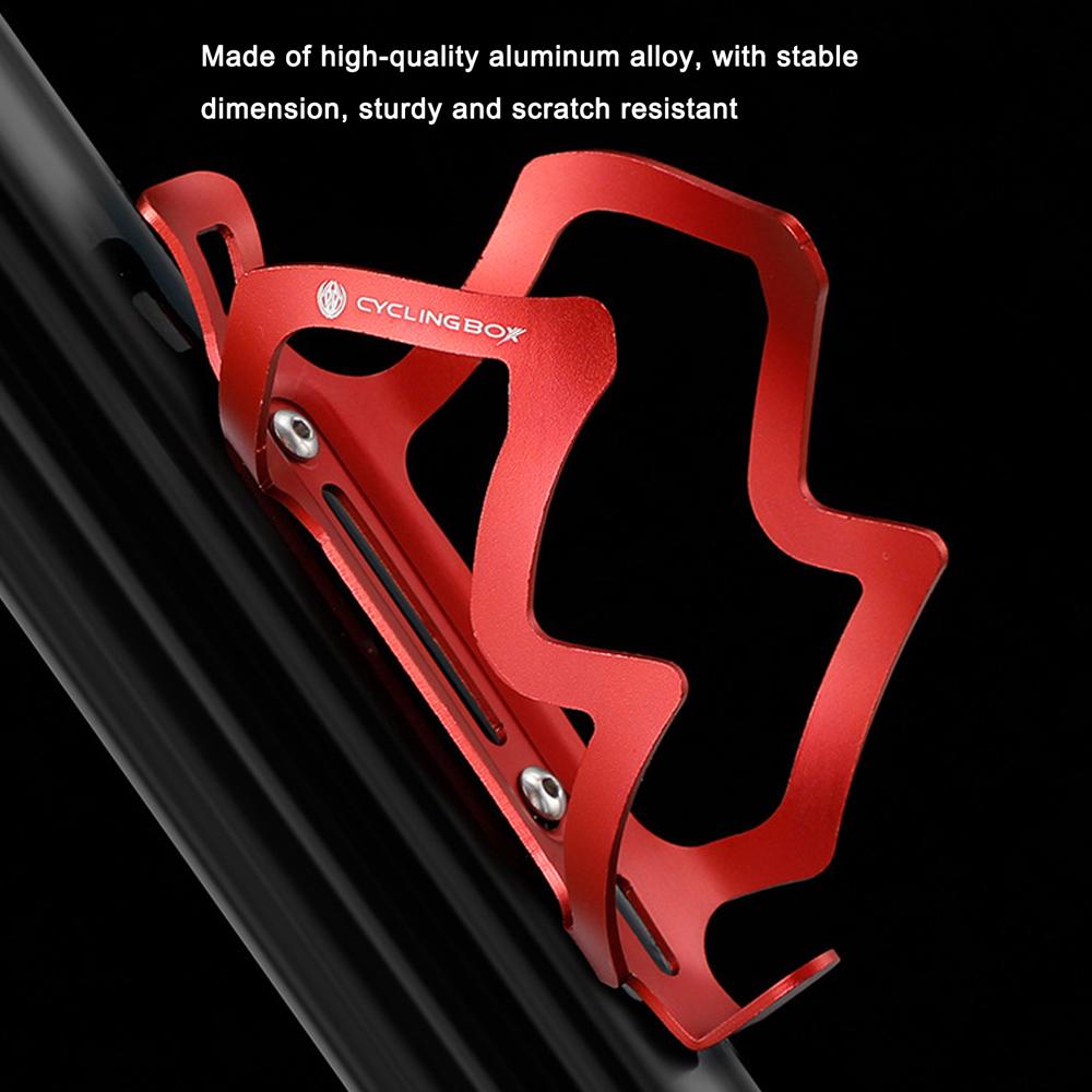 CYCLINGBOX Bike Water Bottle Cage Bicycle Bottle Holder Aluminum Alloy Water Bottle Mount for Mountain Bike Road Bike