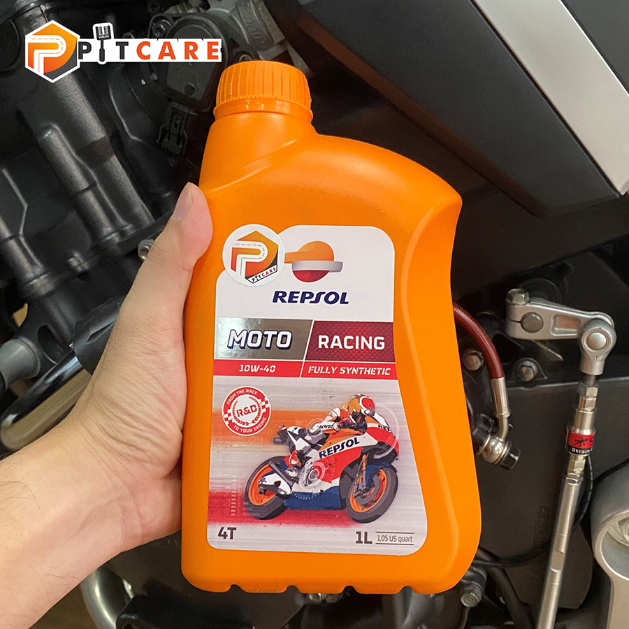 Dầu nhớt xe số và xe tay côn Repsol Racing 10W-40 1L