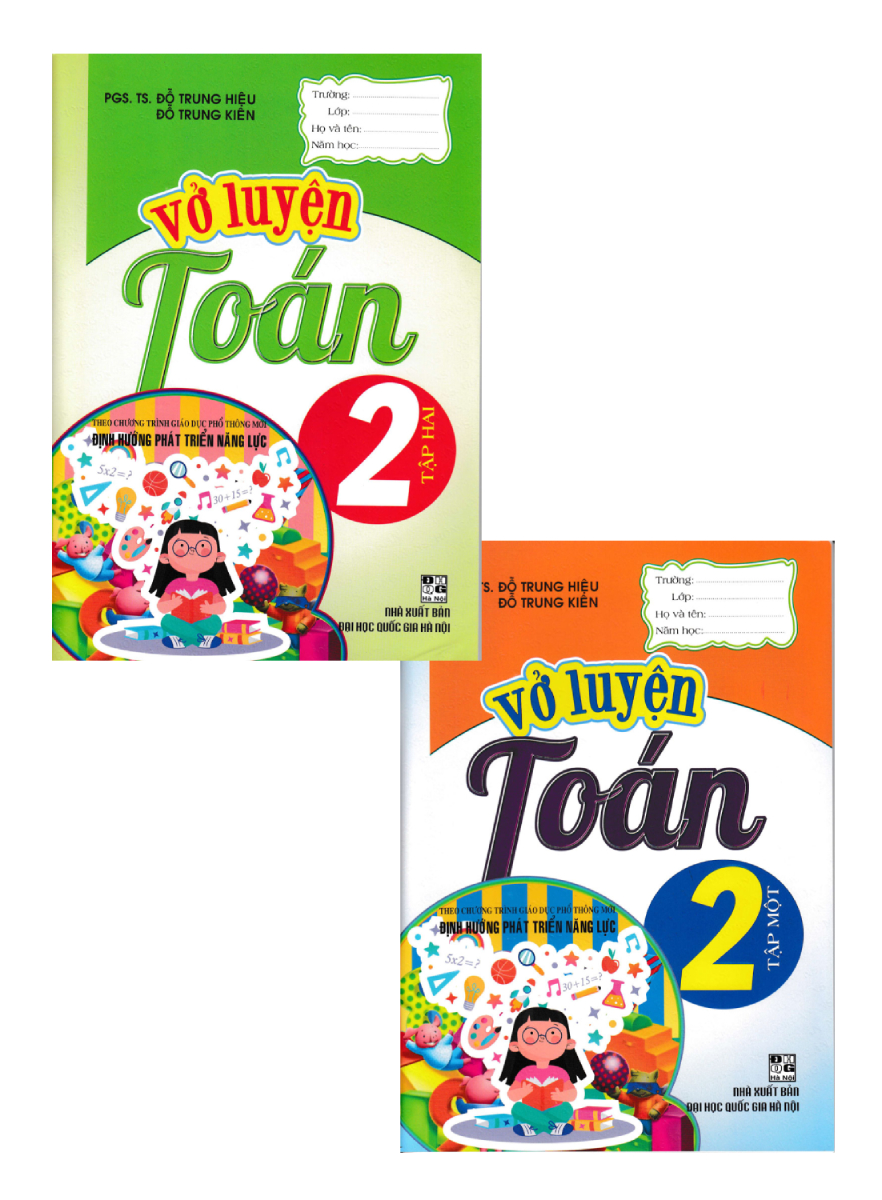 COMBO SÁCH VỞ LUYỆN TOÁN LỚP 2 (BIÊN SOẠN THEO CHƯƠNG TRÌNH GIÁO DỤC PHỔ THÔNG MỚI) (BỘ 2 CUỐN)