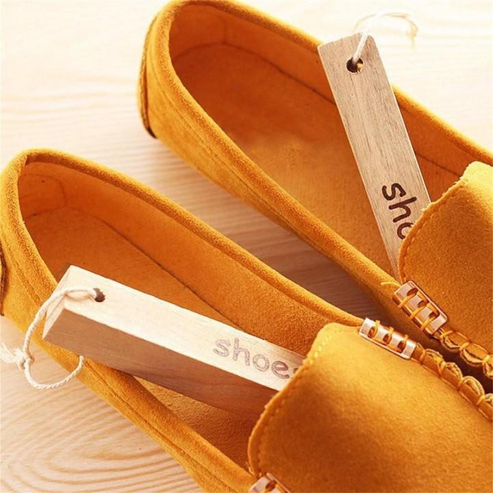 Thanh Gỗ Long Não CHỮ NHẬT DÀI Khử Mùi Diệt Khuẩn Treo Tủ Quần Áo Tủ Giày Tiện Lợi