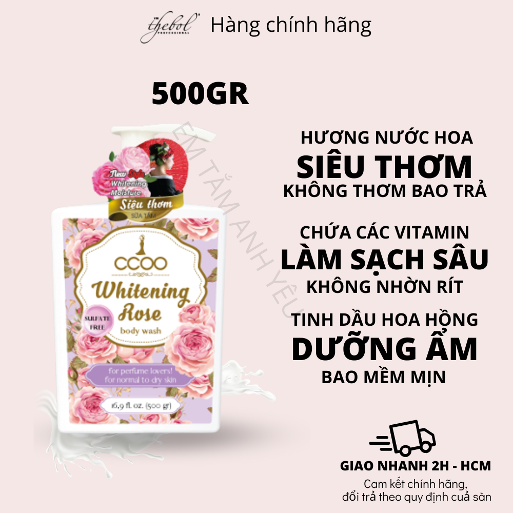 Sữa Tắm Nước Hoa Lưu Hương Thơm Lâu Trắng Sáng Da Thebol An Toàn Cho Da Nhạy cảm Giúp Dưỡng Ẩm Mềm Mịn Thư Giãn