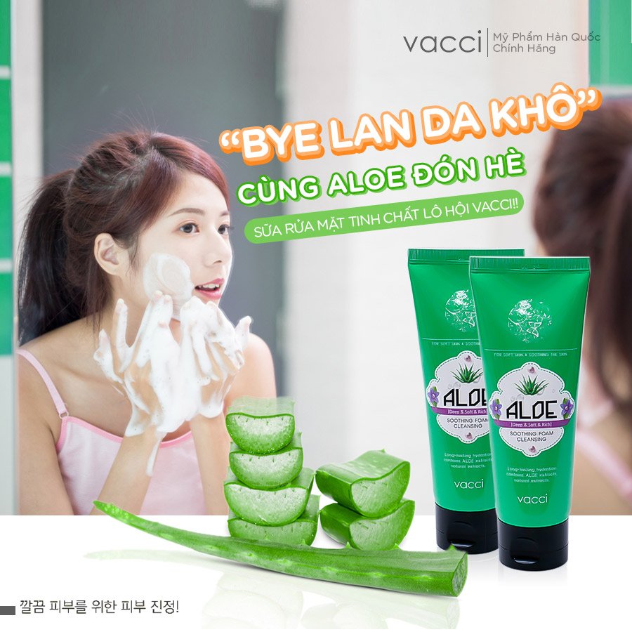 Sữa Rửa Mặt Tinh Chất Nha Đam VACCI