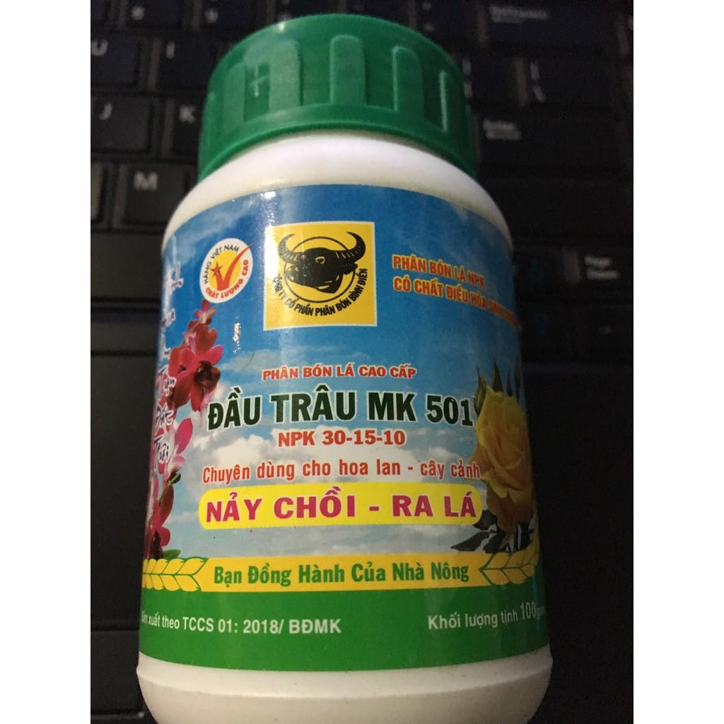 Phân bón đầu trâu NPK lọ 100gr