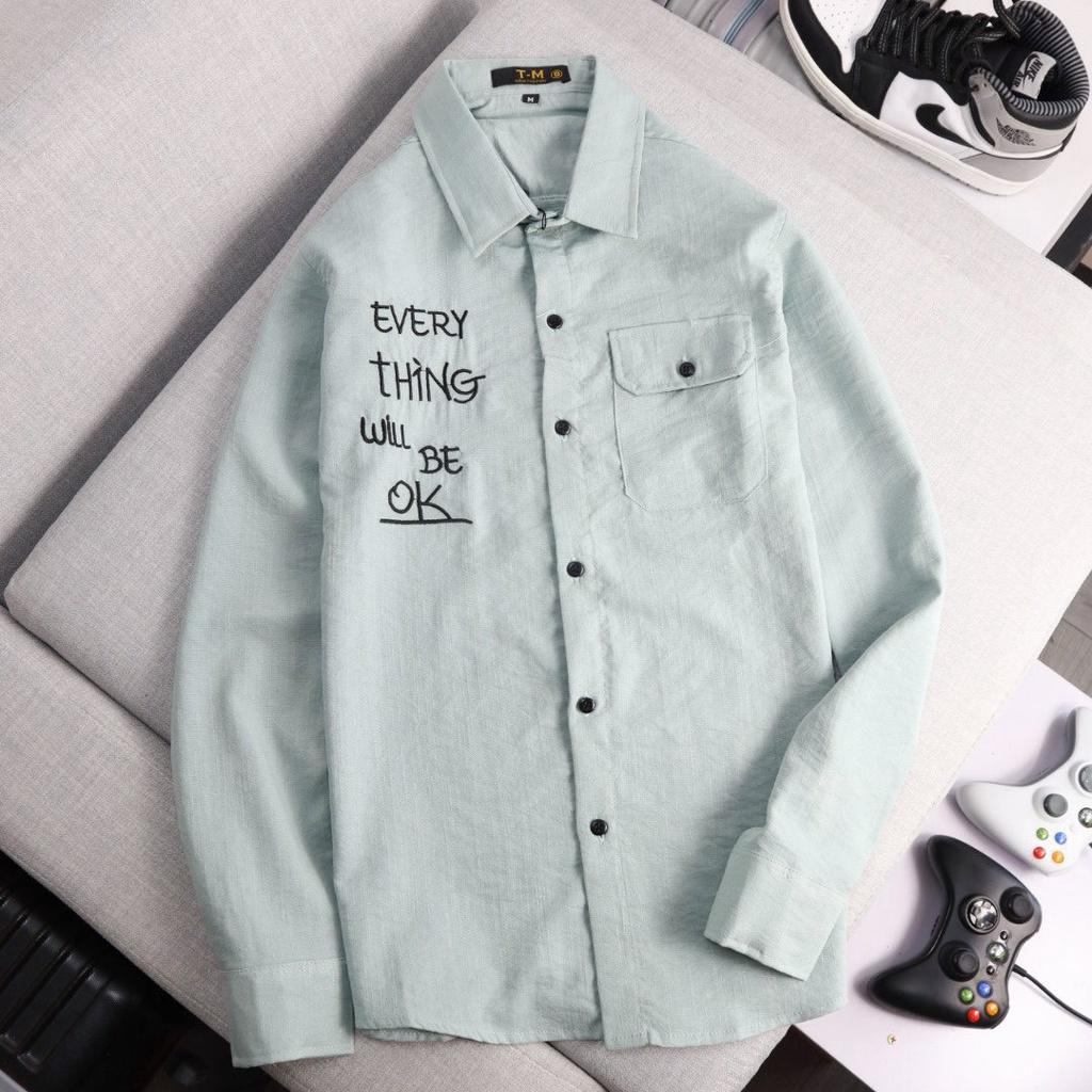 ÁO SƠ MI NAM DÀI TAY PHONG CÁCH SOÁI CA THỜI TRANG HÀN QUỐC FORM CHUẨN TÔN DÁNG CHO CÁC ANH EM