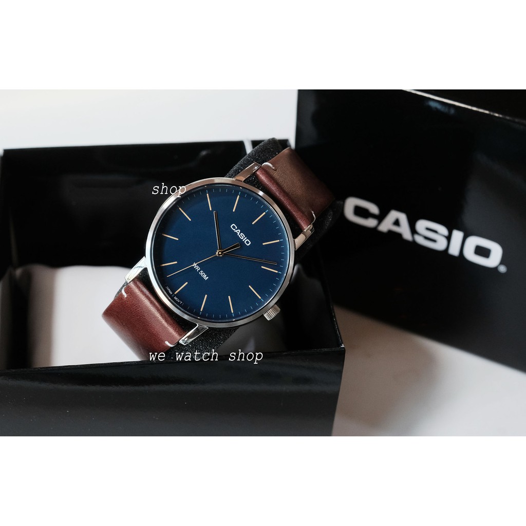 Đồng hồ nam dây da Casio MTP-E171L-2EVDF