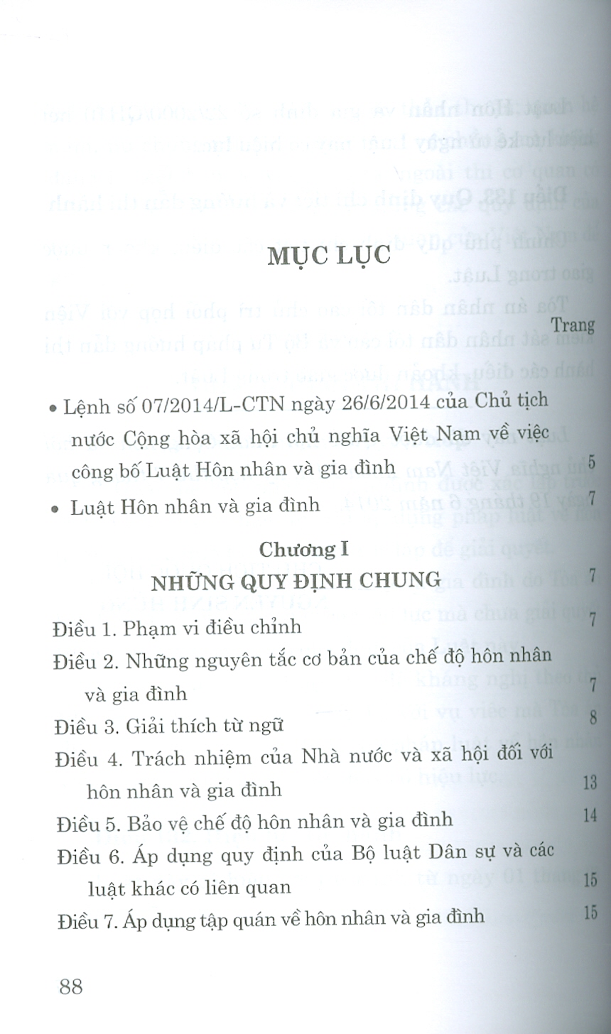Luật Hôn Nhân Và Gia Đình Năm 2014