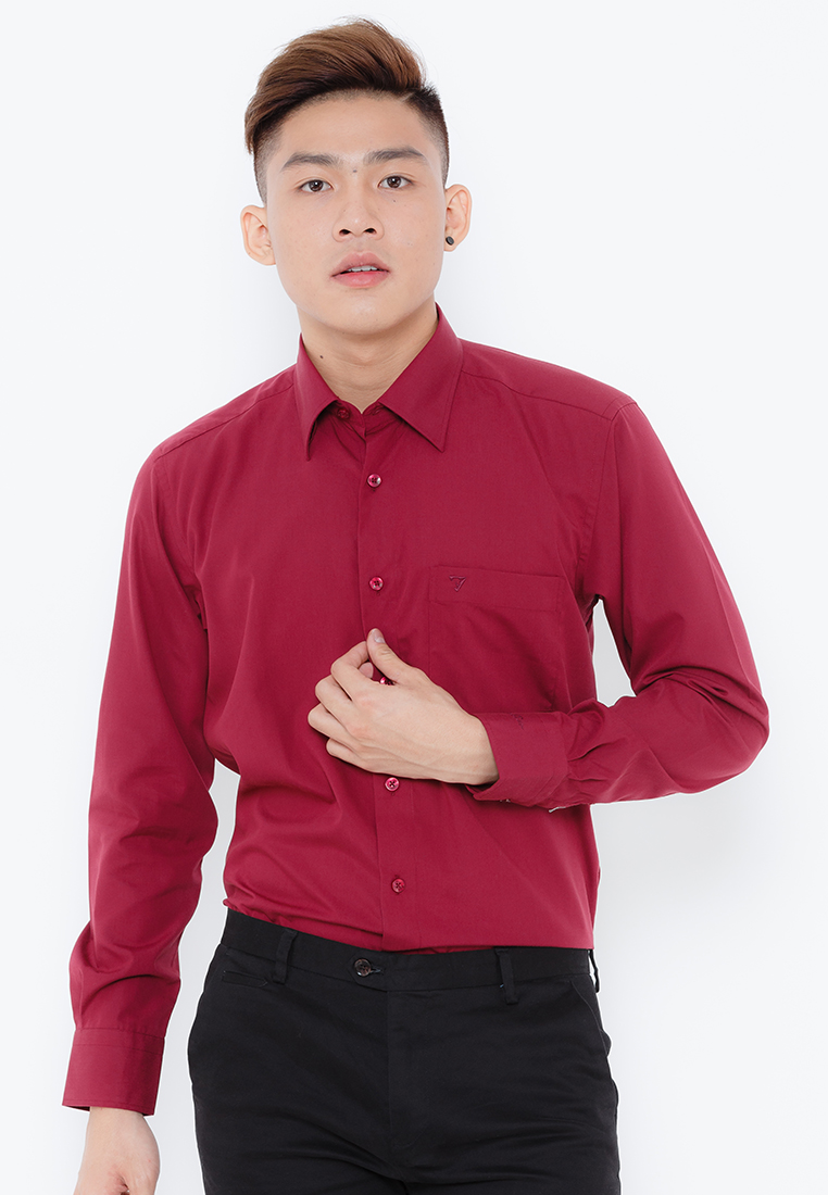 Áo Sơ Mi Dài Tay Màu Tencel-Spun Regular Fit 325 Vĩnh Tiến - VM5-G509