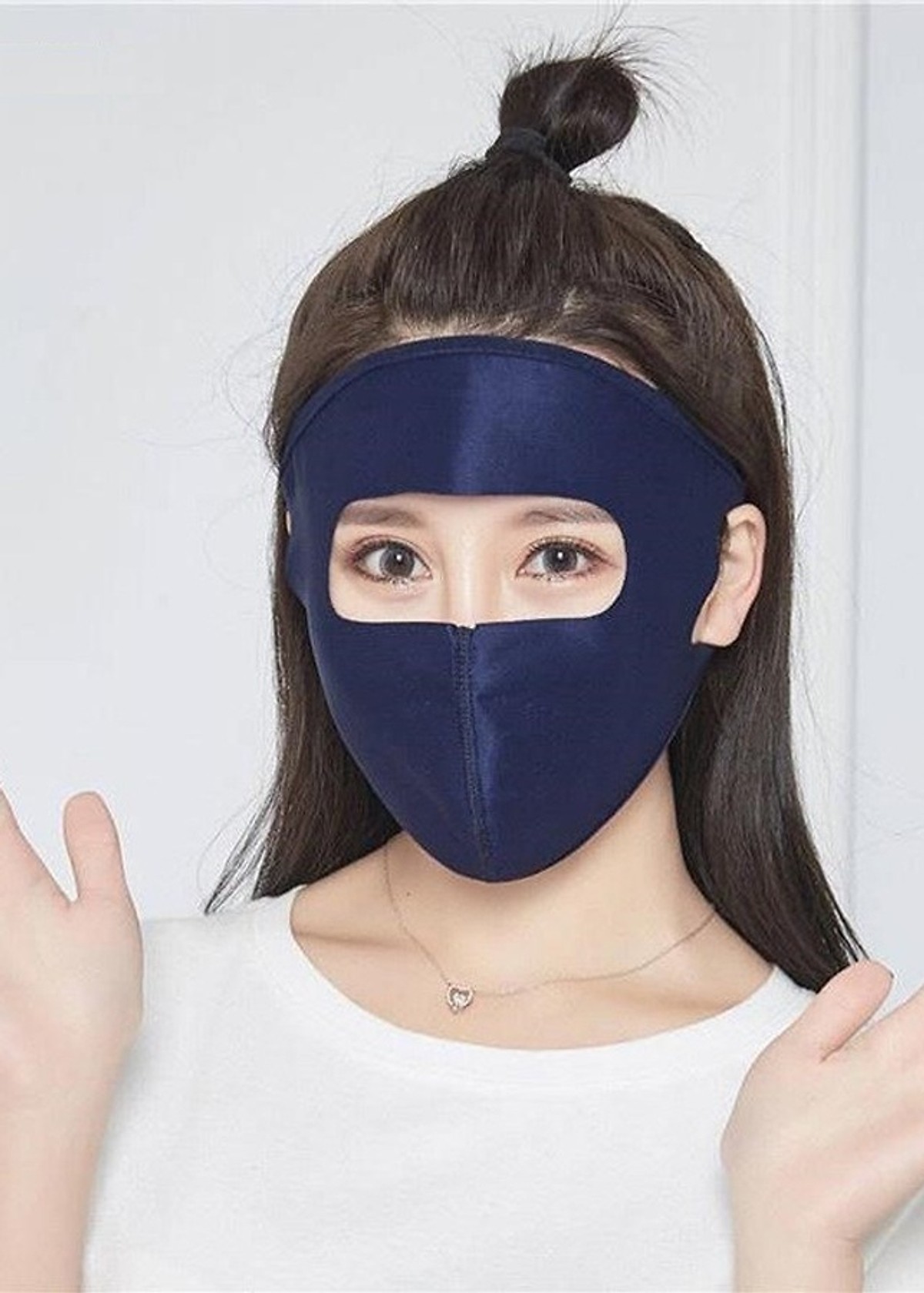 (Combo 5 chiếc) Khẩu trang fullface kín mặt - khẩu trang che 3/4 mặt cho nữ