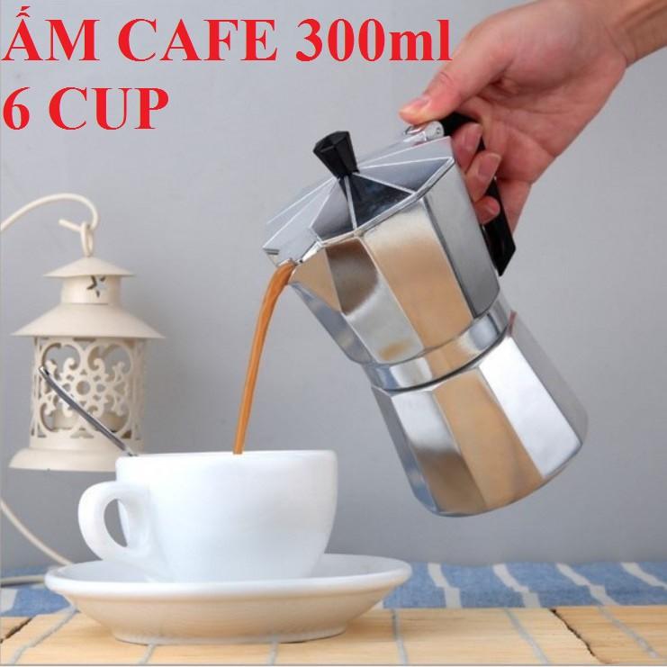 ĐÁY ẤM CAFE MOKA 300ml - ĐÁY BÌNH MOKAPOT 6 CUP NHÔM