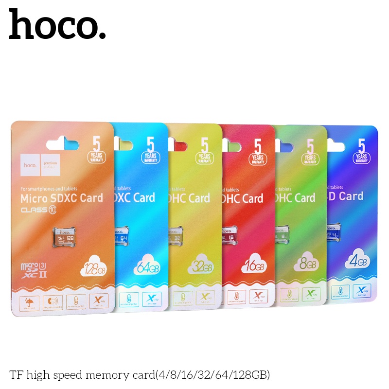 Thẻ nhớ MicroSD Hoco 8GB/16GB/32GB/64GB/128GB Class 10 tốc độ cao - Hàng Chính Hãng