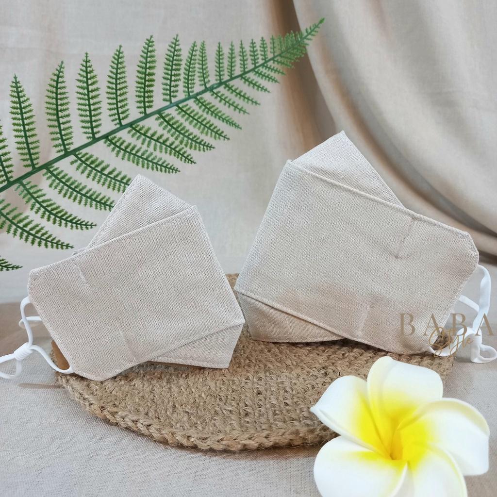 Combo Khẩu Trang Mẹ&amp;Bé Vải Linen Cotton