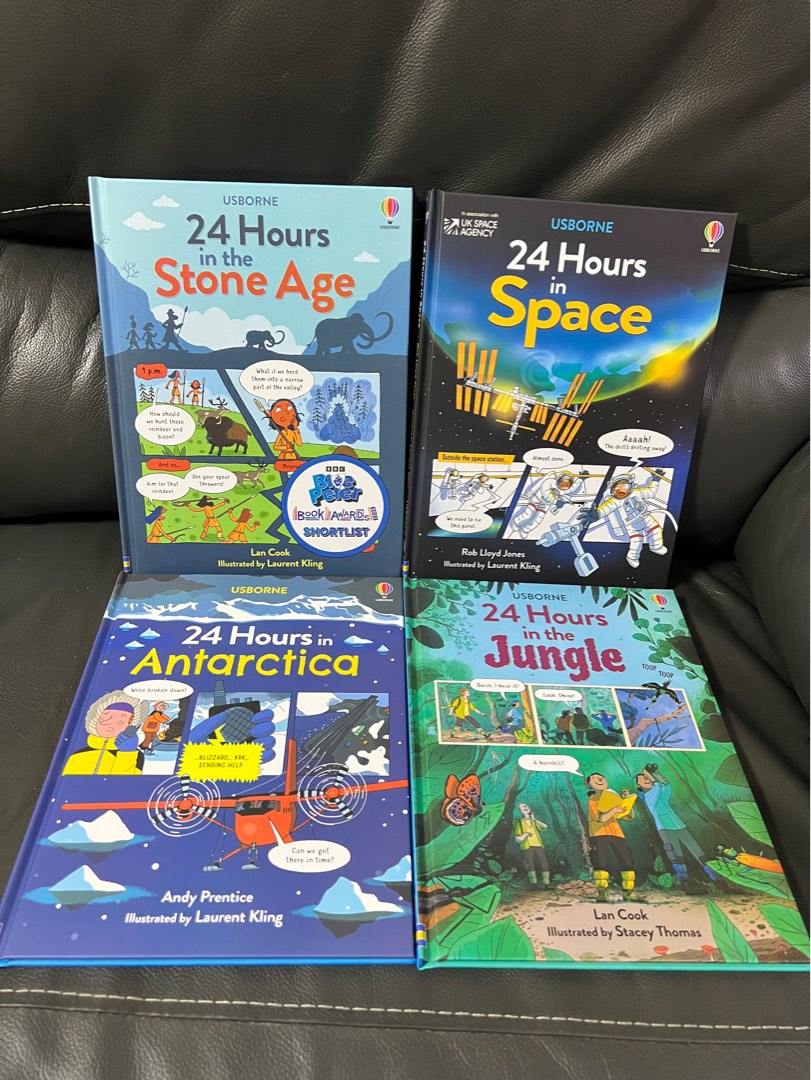 Usborne 24 Hours Series - 4 Books | Bản Nhập Khẩu