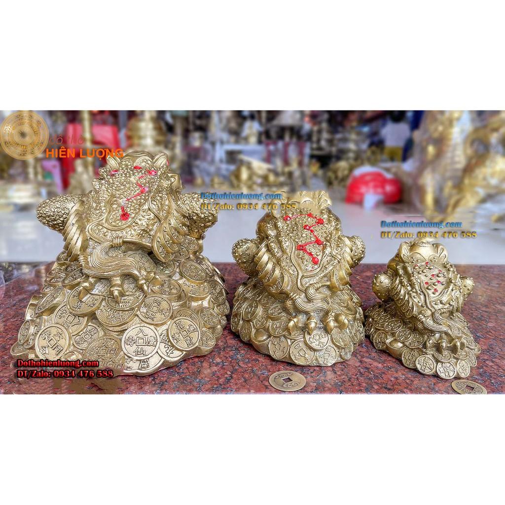 Thiềm Thư Phong Thủy Ngồi Thỏi Vàng Bằng Đồng Các Cỡ