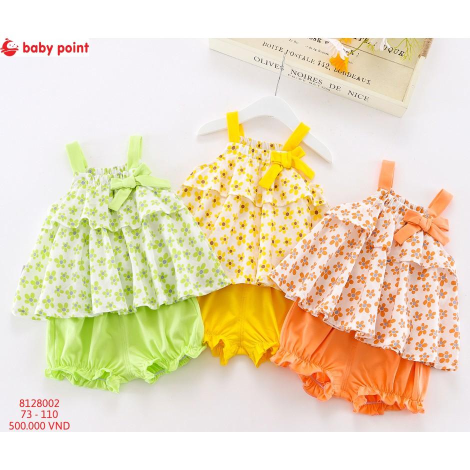 Set Bộ Đồ Điệu Đà hai Dây Mát Mẻ Họa Tiết Đáng Yêu cho Bé Gái