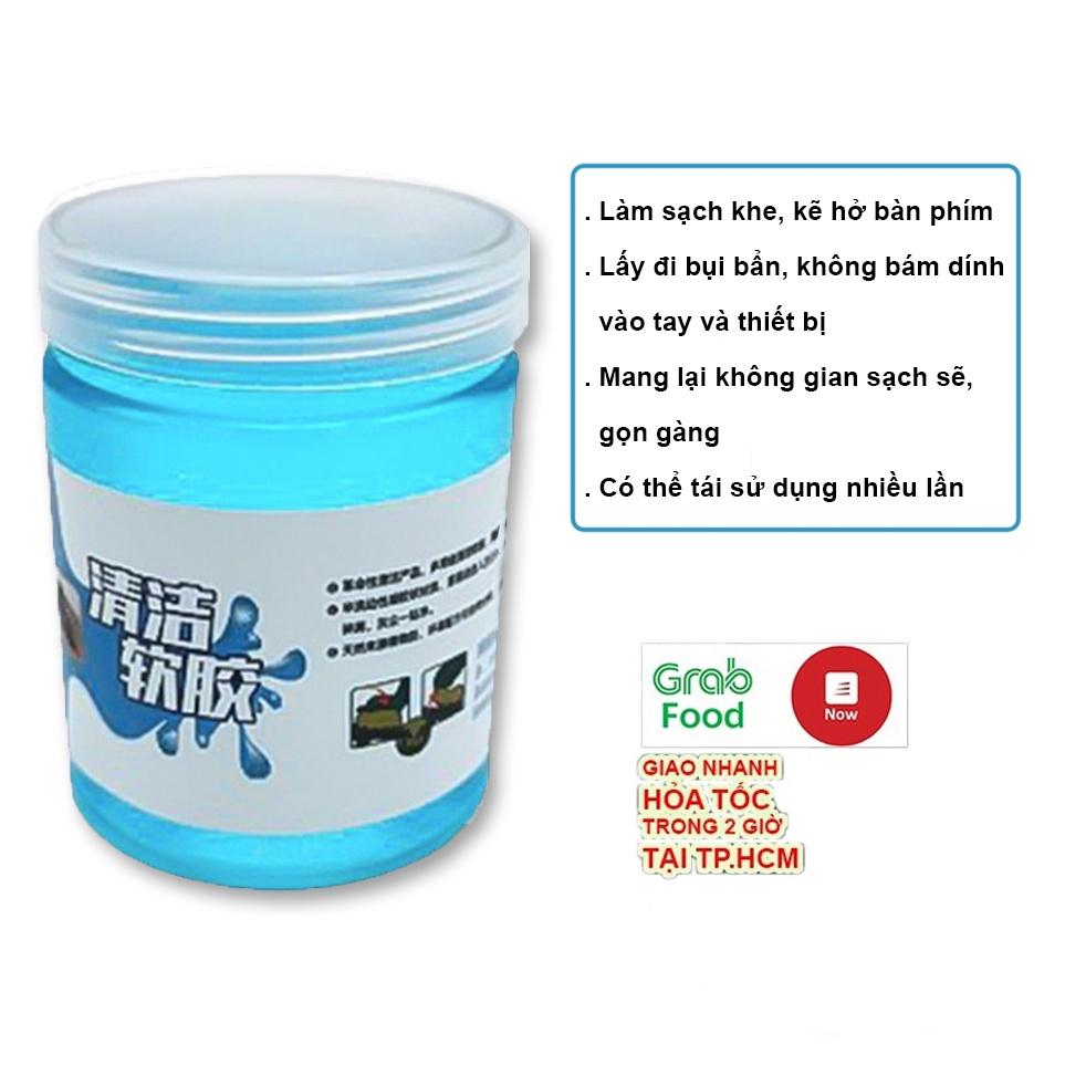 (COMBO 2 HỦ) Miếng Bùn dẻo, Gel Silicon lau bụi, vệ sinh nội thất xe hơi, ô tô, điện thoại, máy tính hiệu quả