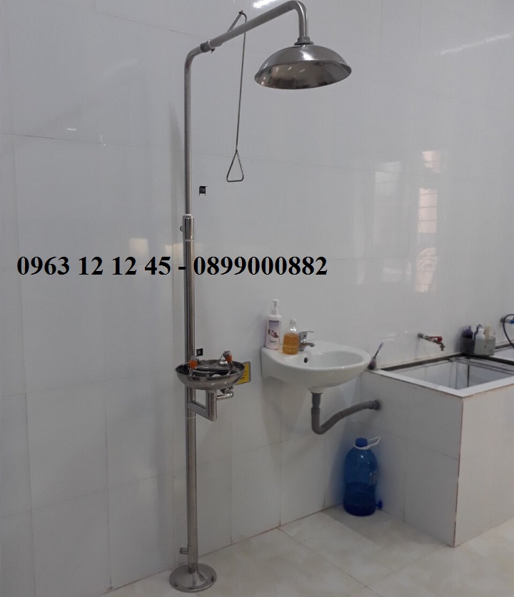 Máy rửa mắt kết hợp vòi sen tắm khẩn cấp
