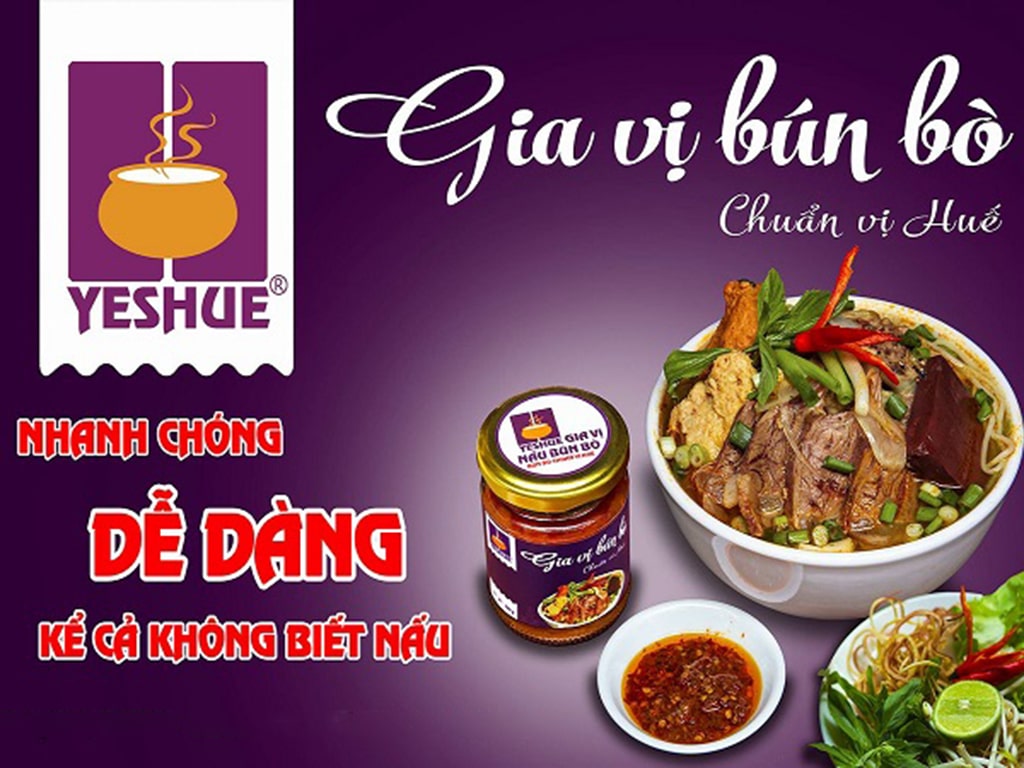 Gia vị hoàn chỉnh nấu bún bò Huế Yeshue hũ 150g