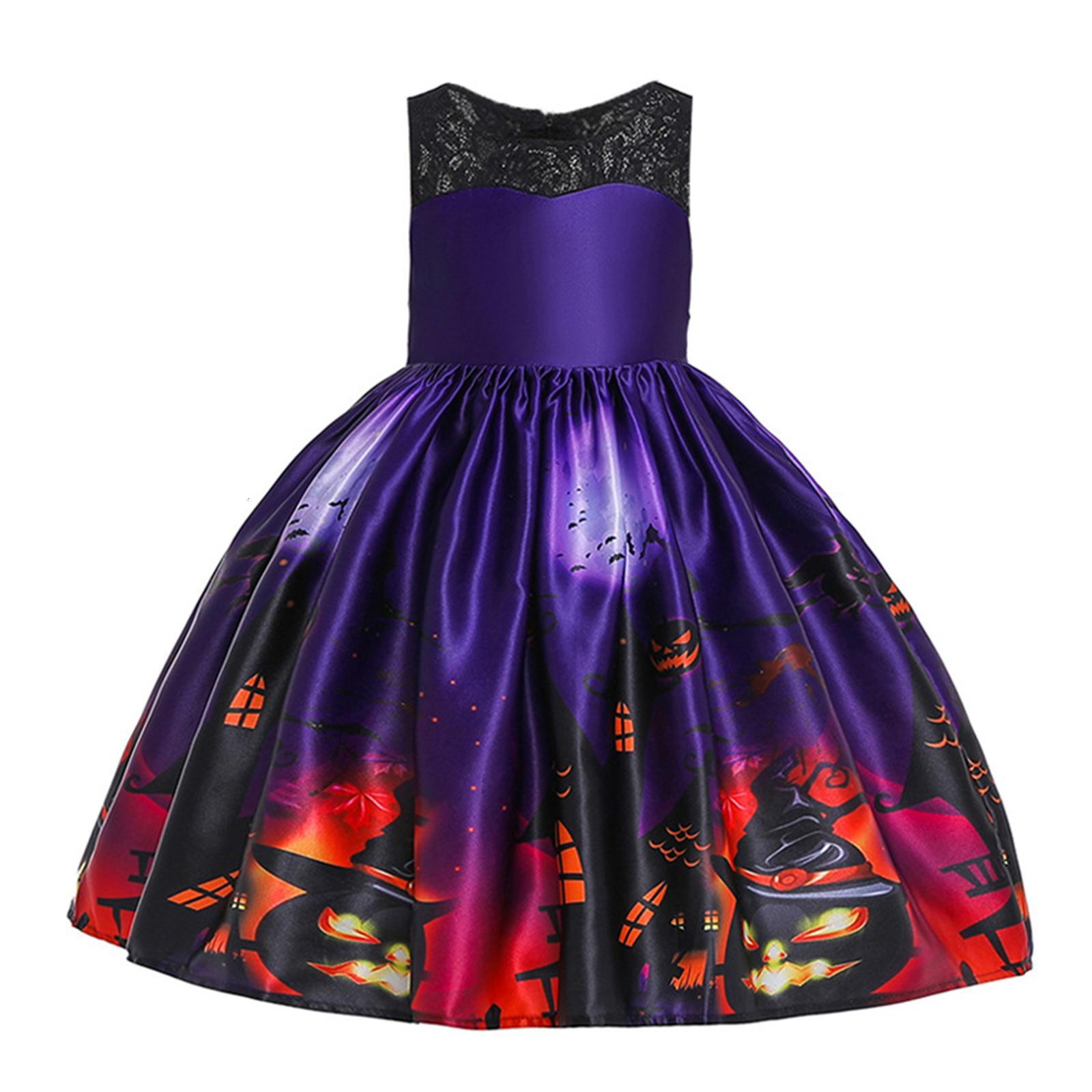 Girl Witch Halloween Costume Dress Fancy Dress Cosplay Festival Party Outfit