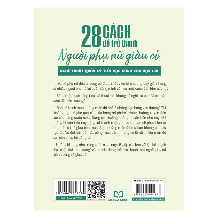 Sách: 28 Cách Để Trở Thành Người Phụ Nữ Giàu Có