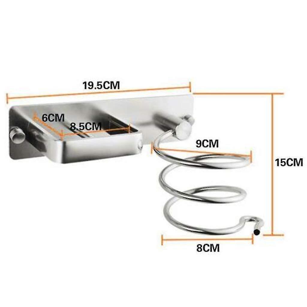 Không gian nhôm đục lỗ lưu trữ sáng tạo miễn phí, giá đỡ máy sấy tóc, giá lưu trữ ván ép, treo tường