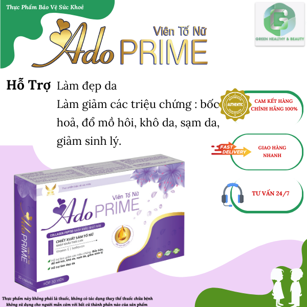 TPBVSK Viên Tố Nữ - Ado Prime (H/30 viên)