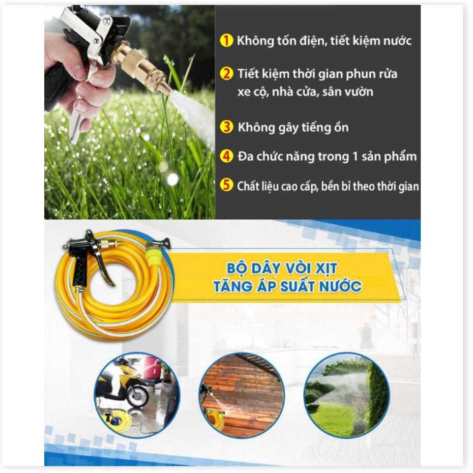 Bộ vòi xịt tăng áp lực nước dây dài 15 mét - Gia Dụng SG
